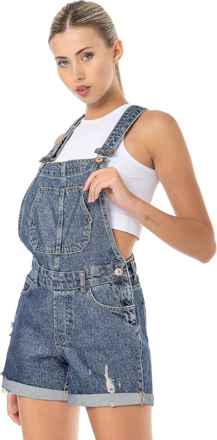 Redbridge Denim Latzhose für Damen Jeans Overall Jumpsuit 26W Blau, 26W Blau