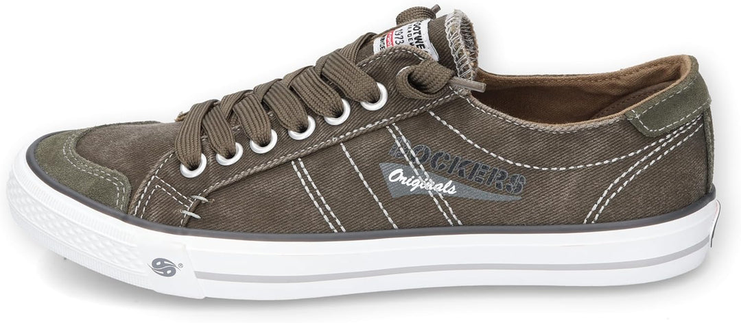 Dockers by Gerli Herren Low-Top Sneaker, Männer Halbschuhe 40 EU Khaki 850, 40 EU Khaki 850