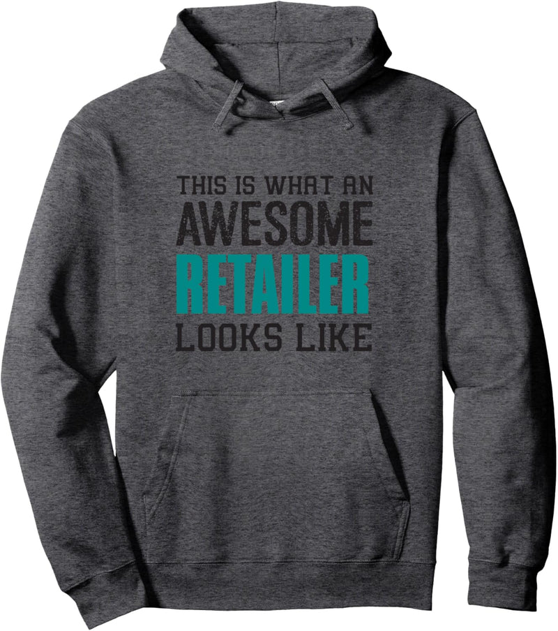 So sieht ein cooler Einzelhändler aus Geschenk Verkäufer-in Pullover Hoodie