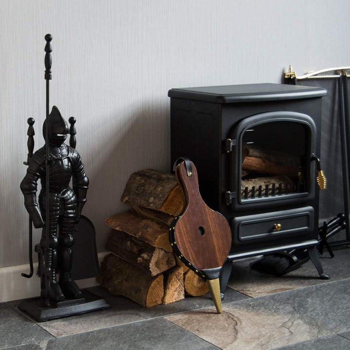 Fire Vida-Ritter-Soldat Kamin-Begleiterset, Metall, Stück von 5Schwarz, 79.0x10.0x15.0
