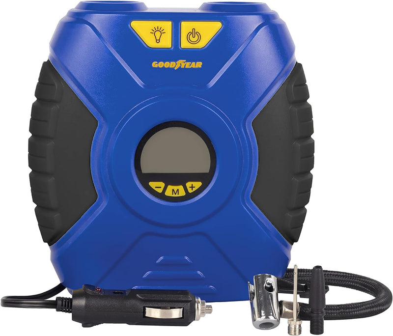 Goodyear DIGITALER TRAGBARER KOMPRESSOR 35PSI 12V ANSCHLUSS 90 PSI / 6,2 BAR, 12V ANSCHLUSS 90 PSI /