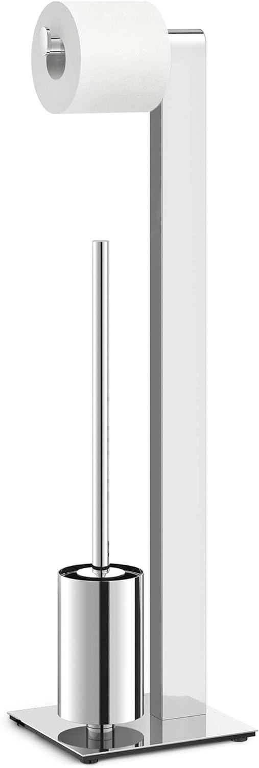 ZACK 40455 Atore Toilettenbutler, silberfarben