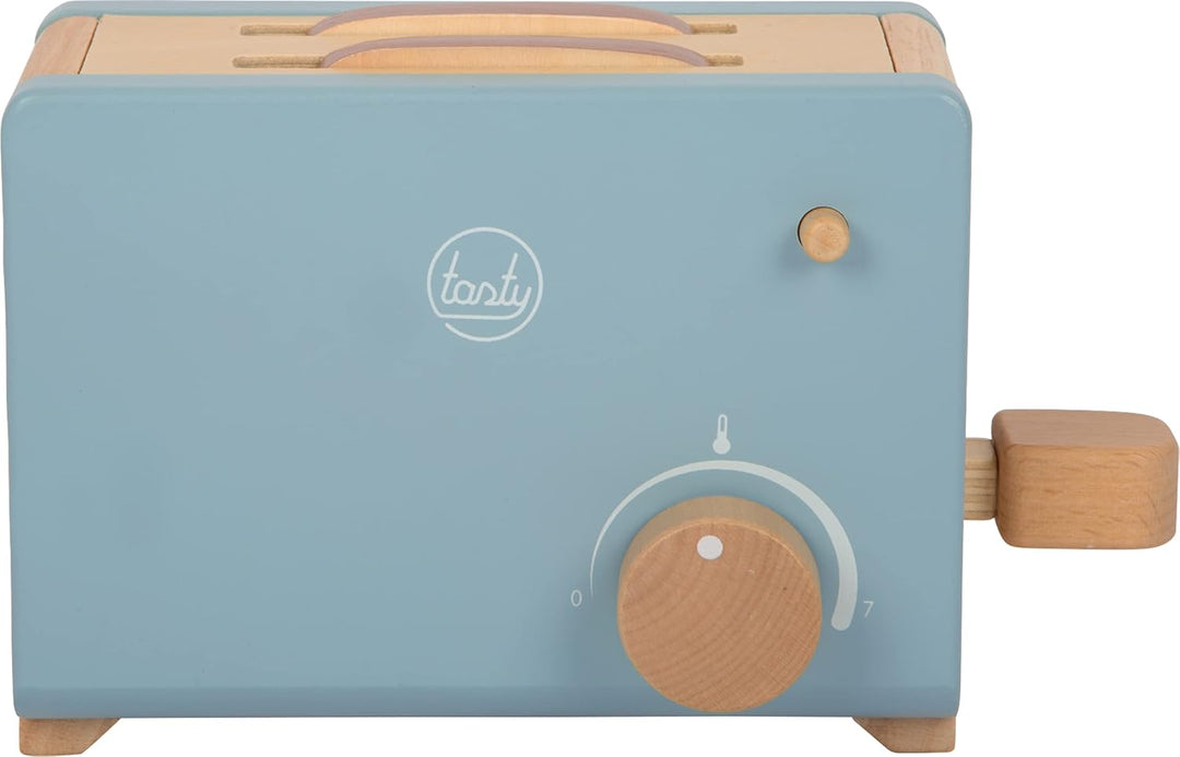 small foot Toaster-Set "tasty" aus Holz, Rollenspielzeug für Kinder, Zubehör für Spielküchen, ab 3 J