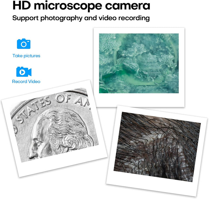 4K WiFi Digital Mikroskop Kamera für iPhone Android Telefon und Windows Mac PC, 3840x2160P drahtlose