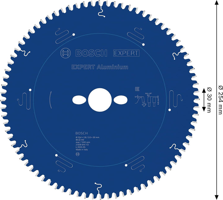 Bosch Professional 1x Kreissägeblatt Expert for Aluminium (für Aluminium, Sägeblatt Ø 254 x 30 x 2,8