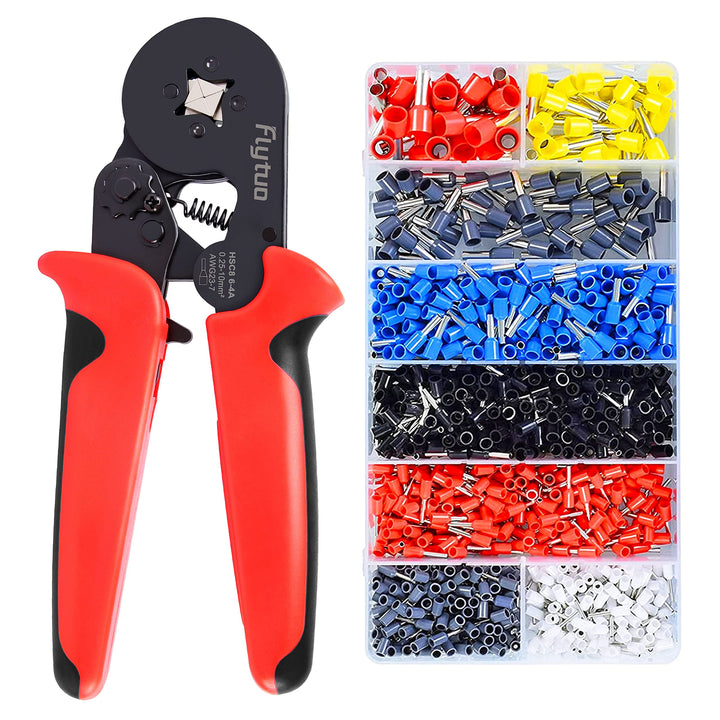 Aderendhülsenzangen-Set - Flytuo Crimpzangen Aderendhülsen Set mit 1200 Stück Aderendhülsen Tool Kit