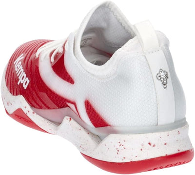 Kempa Wing Lite 2.0 Women Damen Handballschuhe, Sportschuhe, Turnschuhe 36 EU Weiss Rot, 36 EU Weiss