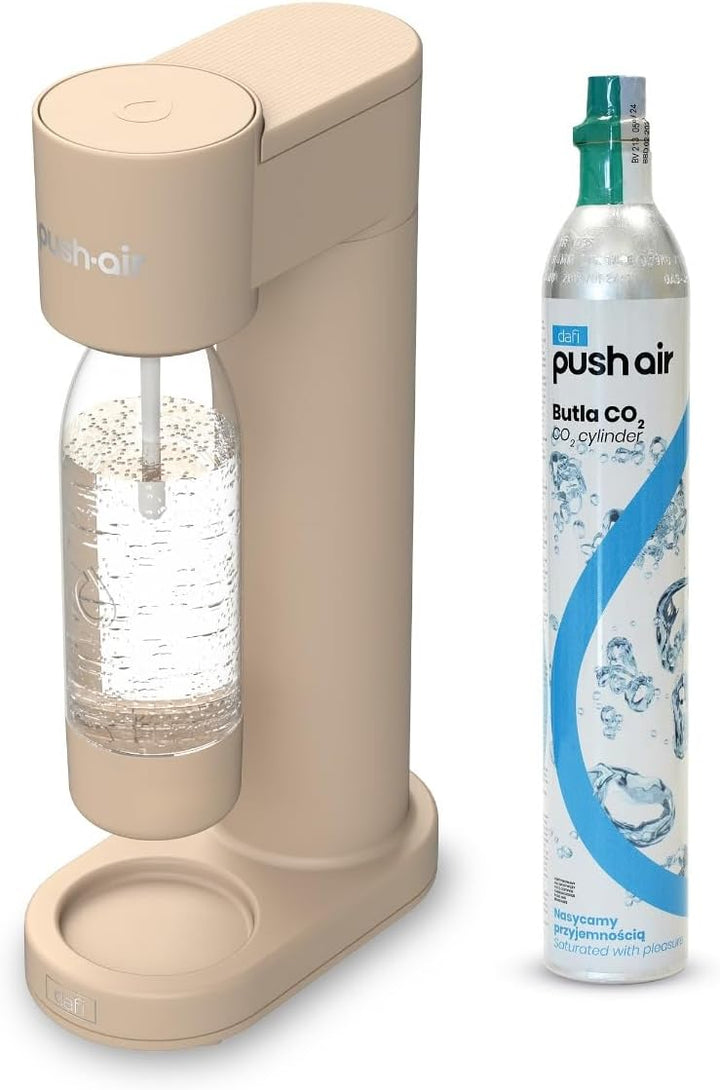 Dafi PUSHAIR Wassersäule Cappuccino + CO2 Kartusche + 0,7 Flasche