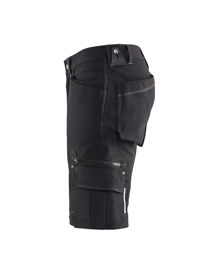 BLÅKLÄDER Craftsman Shorts Full Stretch Herren 33R Schwarz, 33R Schwarz