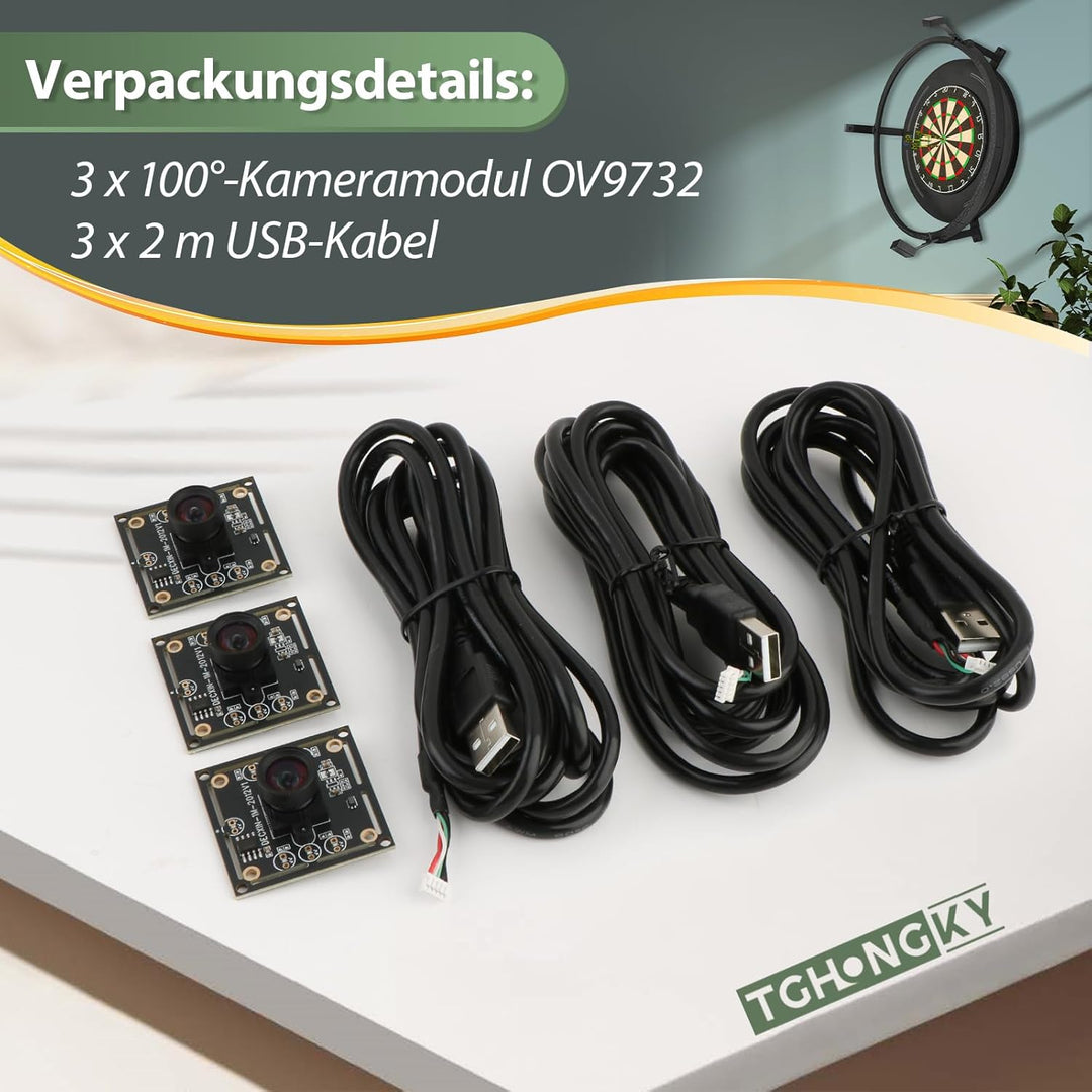 3 Stück 100 Grad Kameramodul ov9732 Chip Kameramodul USB2.0 1280x720 Pixel 30fps Kameramodul für aut