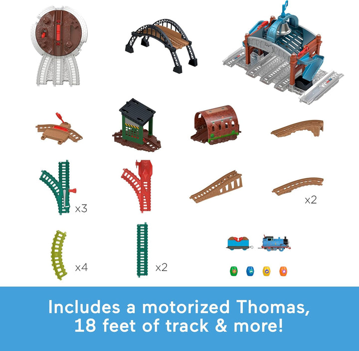 Mattel Fisher Price Thomas & Friends Toy Train Playset, Load & Launch Barrel Delivery with Classic M