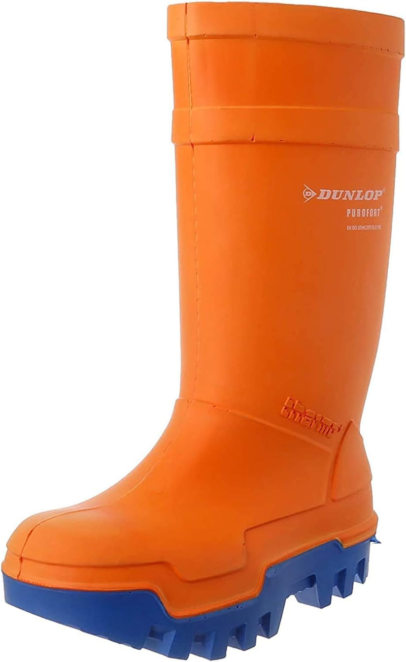 Dunlop C662343 Purofort Thermo Sicherheits Gummistiefel (42 EUR) (Orange)