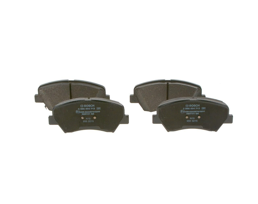 Bosch BP1707 Bremsbeläge - Vorderachse - ECE-R90 Zertifizierung - vier Bremsbeläge pro Set