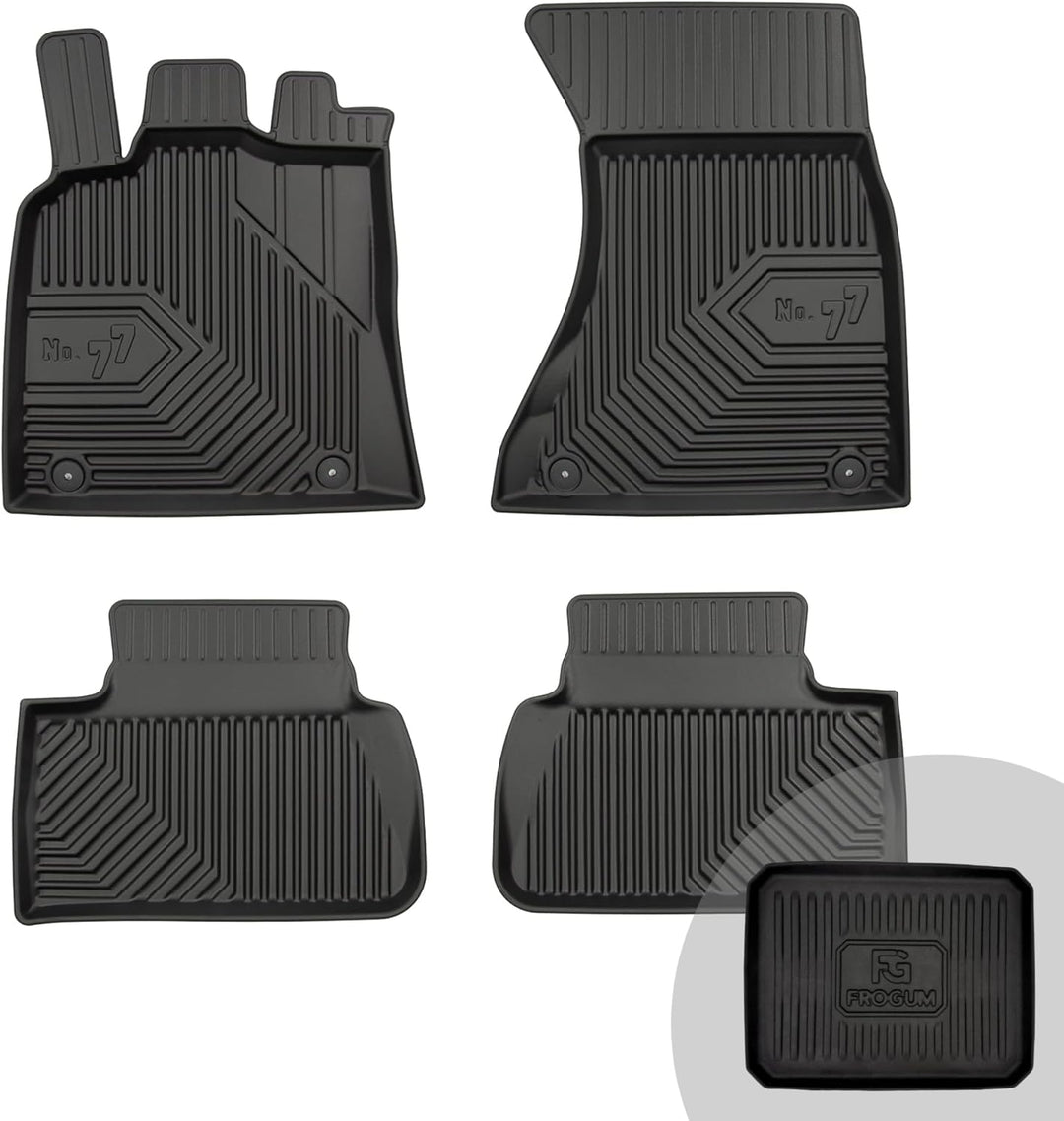 FROGUM No.77 Gummimatten Ganzjahresset von Auto Fussmatten Autofussmatten für Porsche Macan ab 2013
