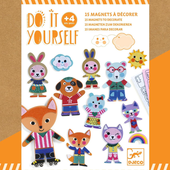 Djeco Kreativ-Mosaikset Funky Family - Sticker und Magnete FSC Mix