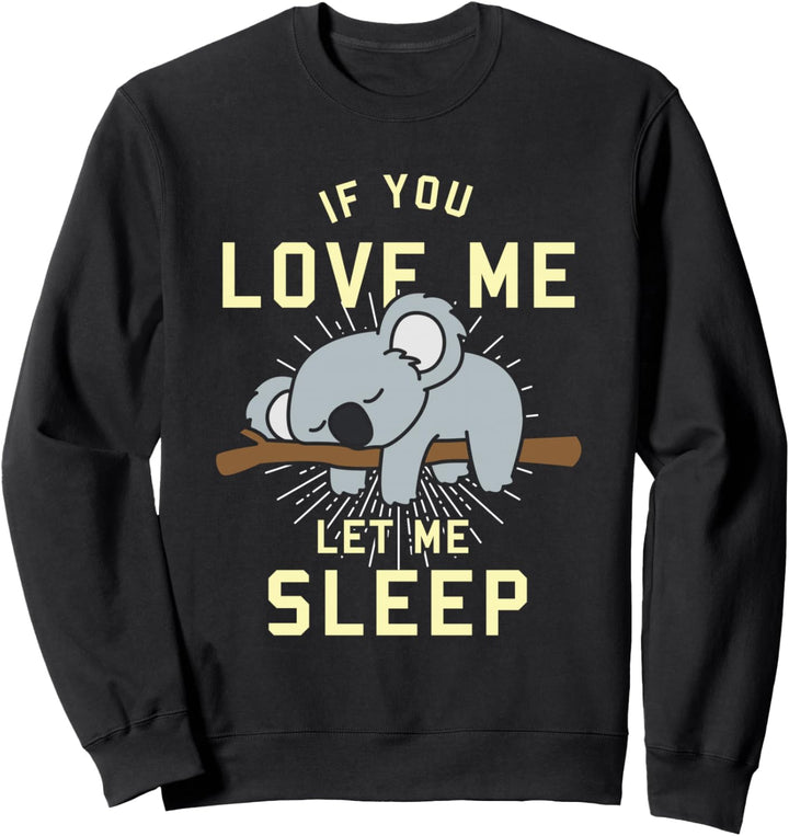 Niedliches Tier Geschenk Schlafender Koala Sweatshirt