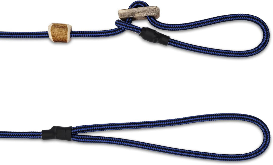 Romneys Hundeleine mit Halsband 6mm | Moxonleine Retrieverleine Agilityleine | Mit Zugbegrenzung, Zu