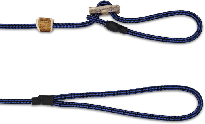 Romneys Hundeleine mit Halsband 6mm | Moxonleine Retrieverleine Agilityleine | Mit Zugbegrenzung, Zu