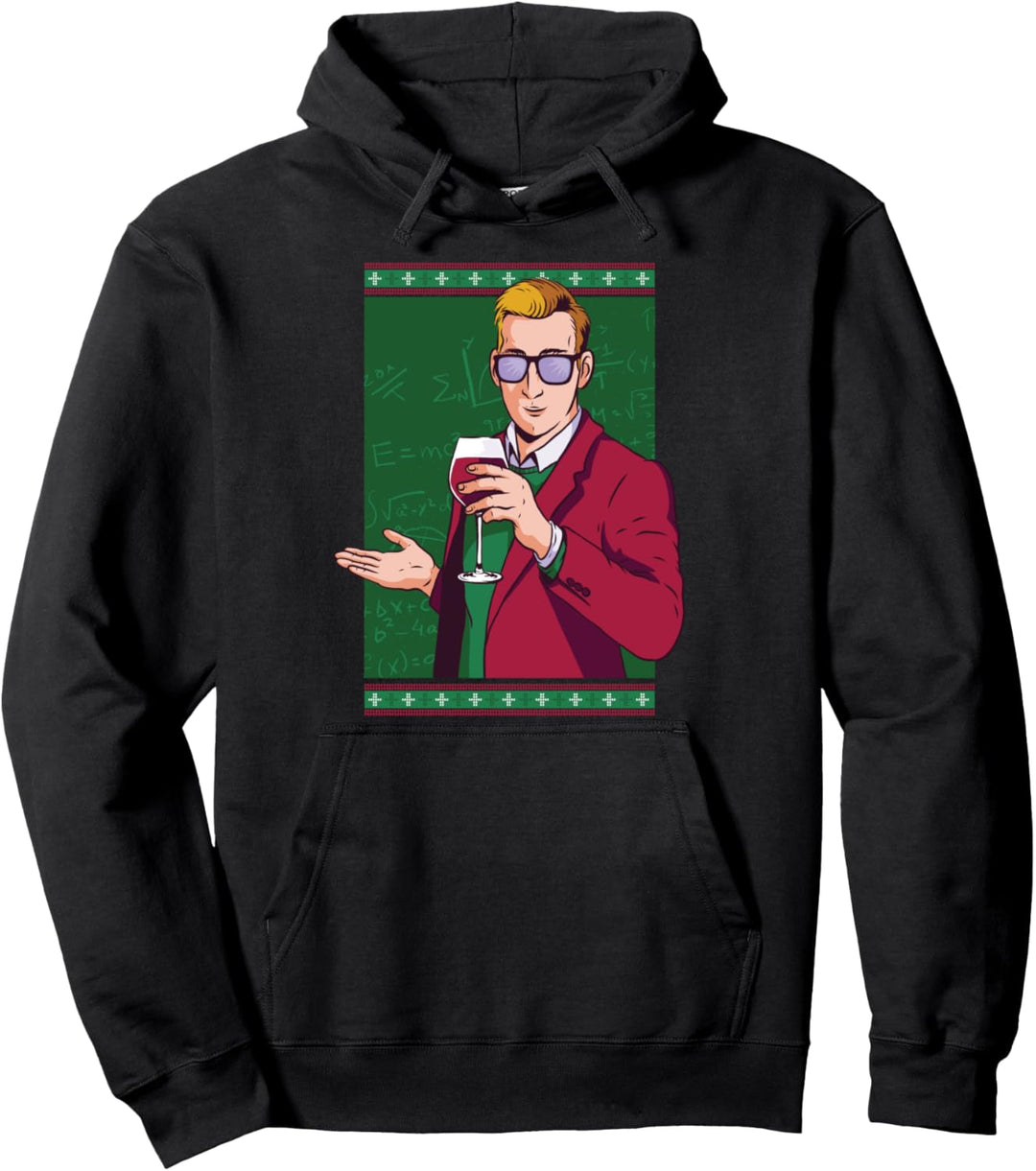 Lehrer Wein Weihnachts Weihnachten Weinkenner gemütlich Pullover Hoodie