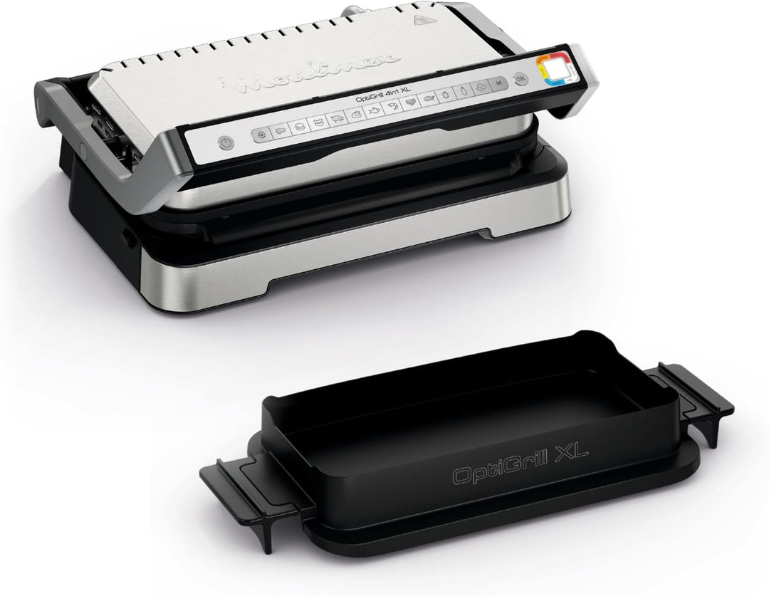 Moulinex Optigrill 4in1 XL, Elektrogrill, Grill und Ofen in einem Gerät, volle Mahlzeit, Kapazität 6