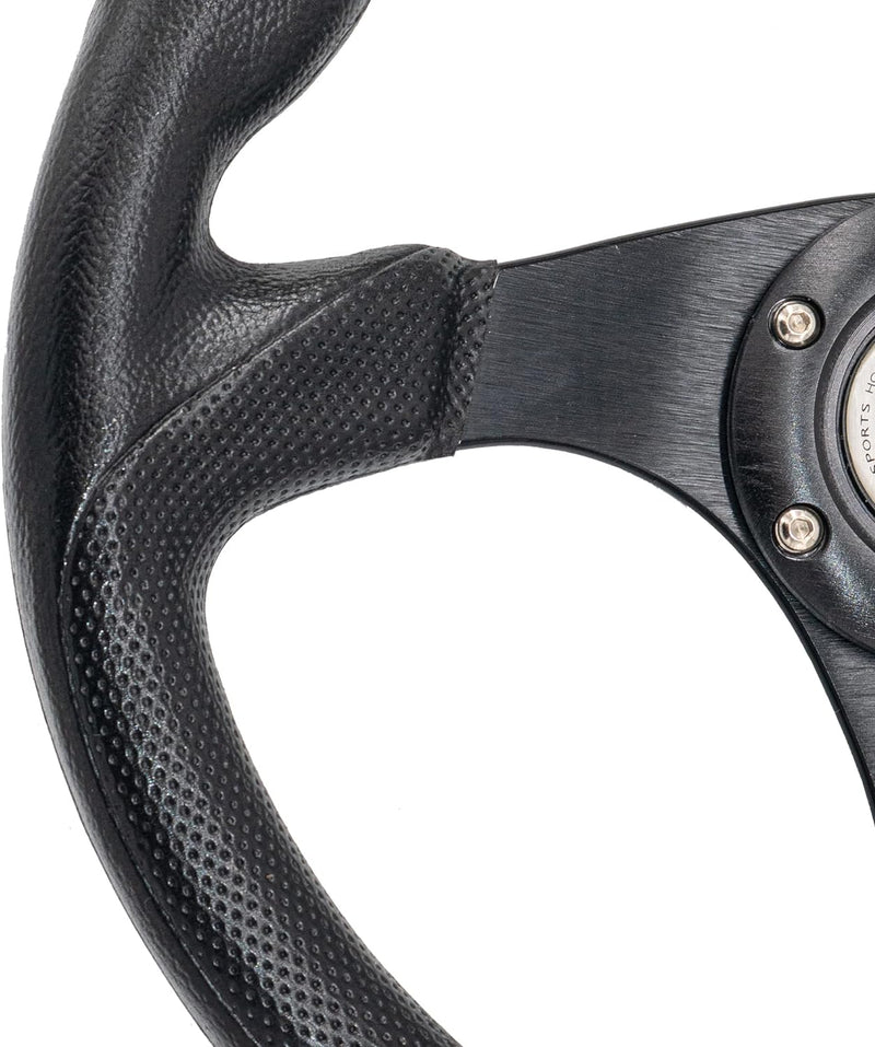 Simoni Racing BPU320N Barchetta Universal Steering Wheel, Schwarz