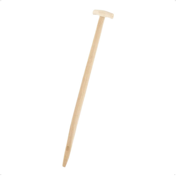 Rekord Doppelfederspatenstiel Gärtner (94 cm, gebogen) aus Eschenholz, mit T-Griff, robust, für Gärt