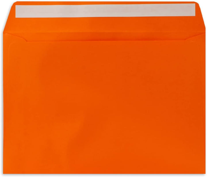 250x Briefumschläge DIN C5 Orange - 16,2 x 22,9 cm - Haftklebung - Edle Kuverts für grosse Einladung