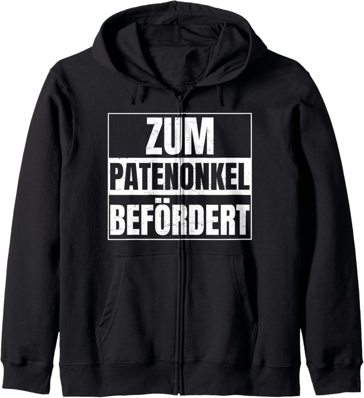 Zum Patenonkel befördert Geschenk für Patenonkel Kapuzenjacke