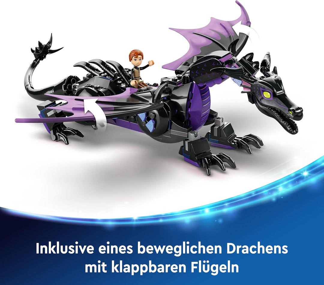 LEGO ǀ Disney Princess Malefiz als Drache, Fantasy-Spielset für Kinder und Fans von Dornröschen, Ges