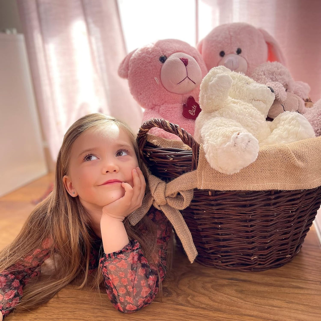 Weide-Kaminholzkorb für Holz cm mit Jute 40 x 39cm | Feuerholz korb | Holzkörbe | Kamin Aufbewahrung