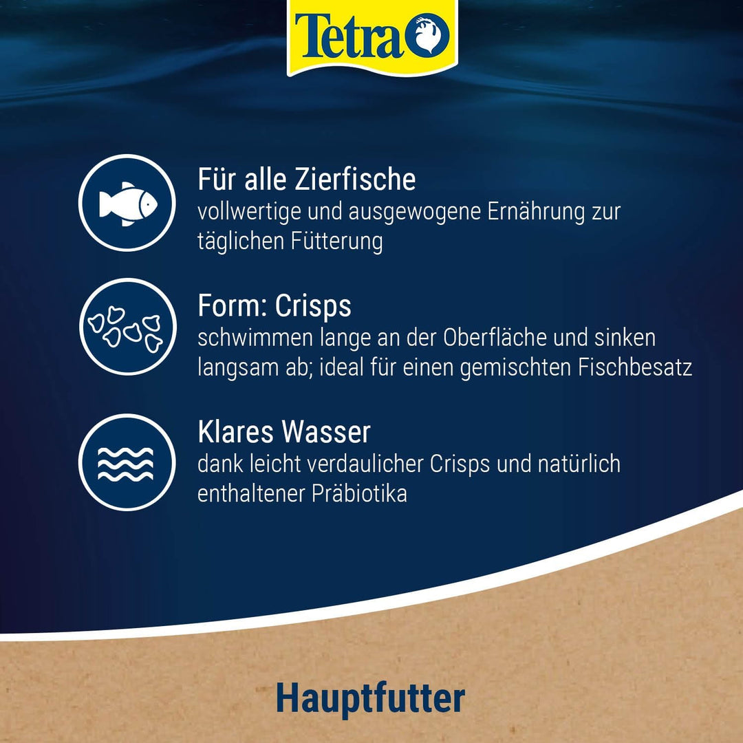 TetraMin Crisps - Fischfutter für alle tropischen Zierfische mit hohem Nährwert und minimaler Wasser
