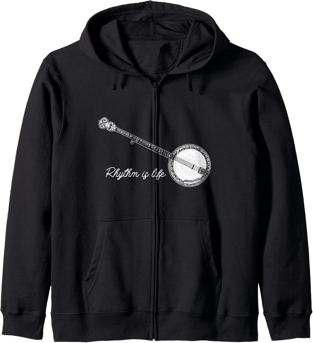 Rhythmus Ist Leben Banjo Bluegrass Countrymusik Musiker Kapuzenjacke