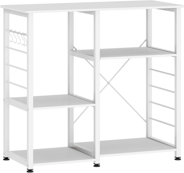 soges Bäckerregale Küchenregal Standregal Mikrowellenhalter Bäcker Regal Haushaltsregal mit 3 Ablage