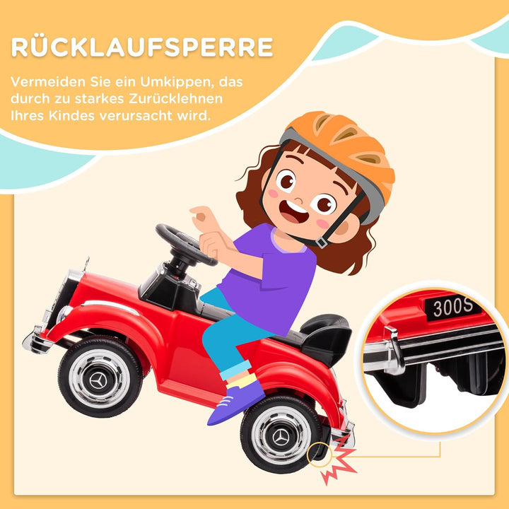 AIYAPLAY Rutschauto, Kinderfahrzeug, Rutscherfahrzeug mit Stauraum, Kinderauto mit Kippschutz Rutsch