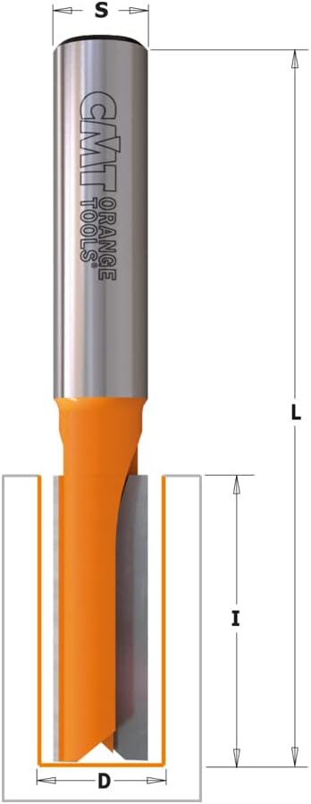 CMT Orange Tools 912.120.11 – Fräser Gerade HM S 8 D 12 x 30