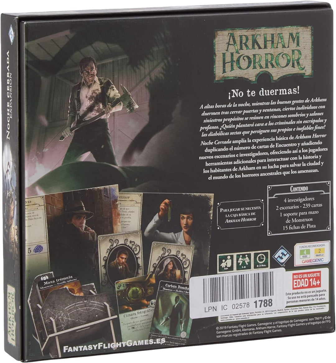 Fantasy Flight Games - Arkham Horror - Geschlossenes Nacht, Farbe (AHB04ES)
