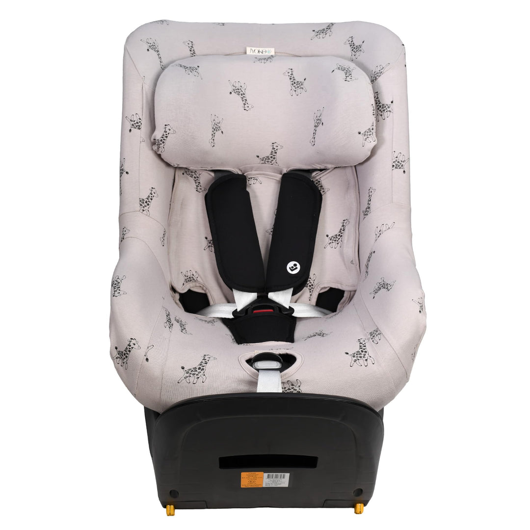 JYOKO KIDS Bezug für Autositz kompatibel mit Maxi Cosi (Giraffe, Maxi Cosi Mica Eco I-Size)