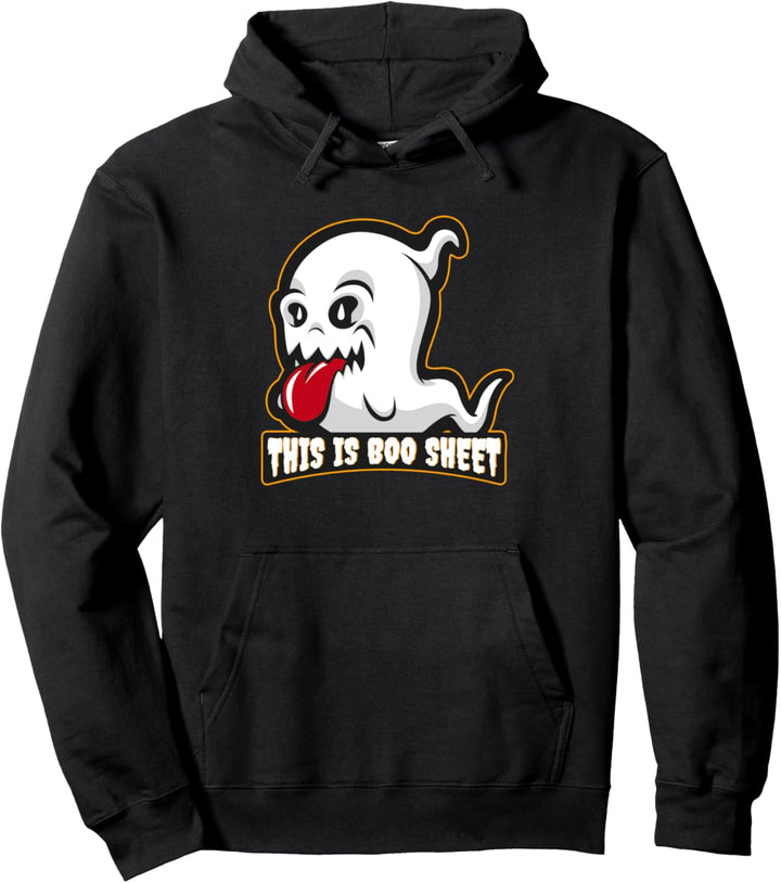 Funny Halloween Ghost THIS IS BOO SHEET Pullover Hoodie