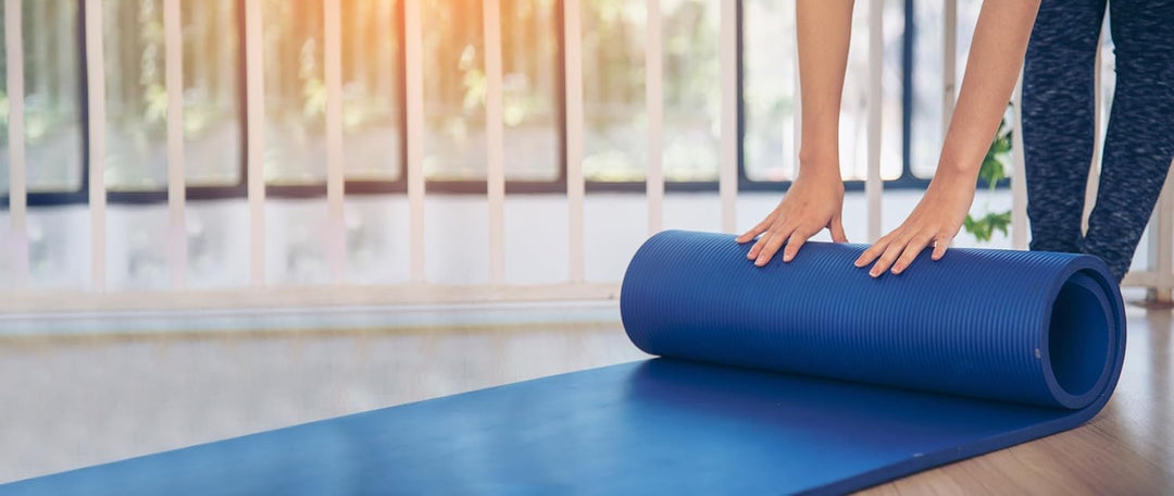 G5 HT SPORT Yogamatte mit Tragegriff und Ösen | 120 oder 180 cm | Dicke 1,5 cm | Breite 62,5 cm | Gy