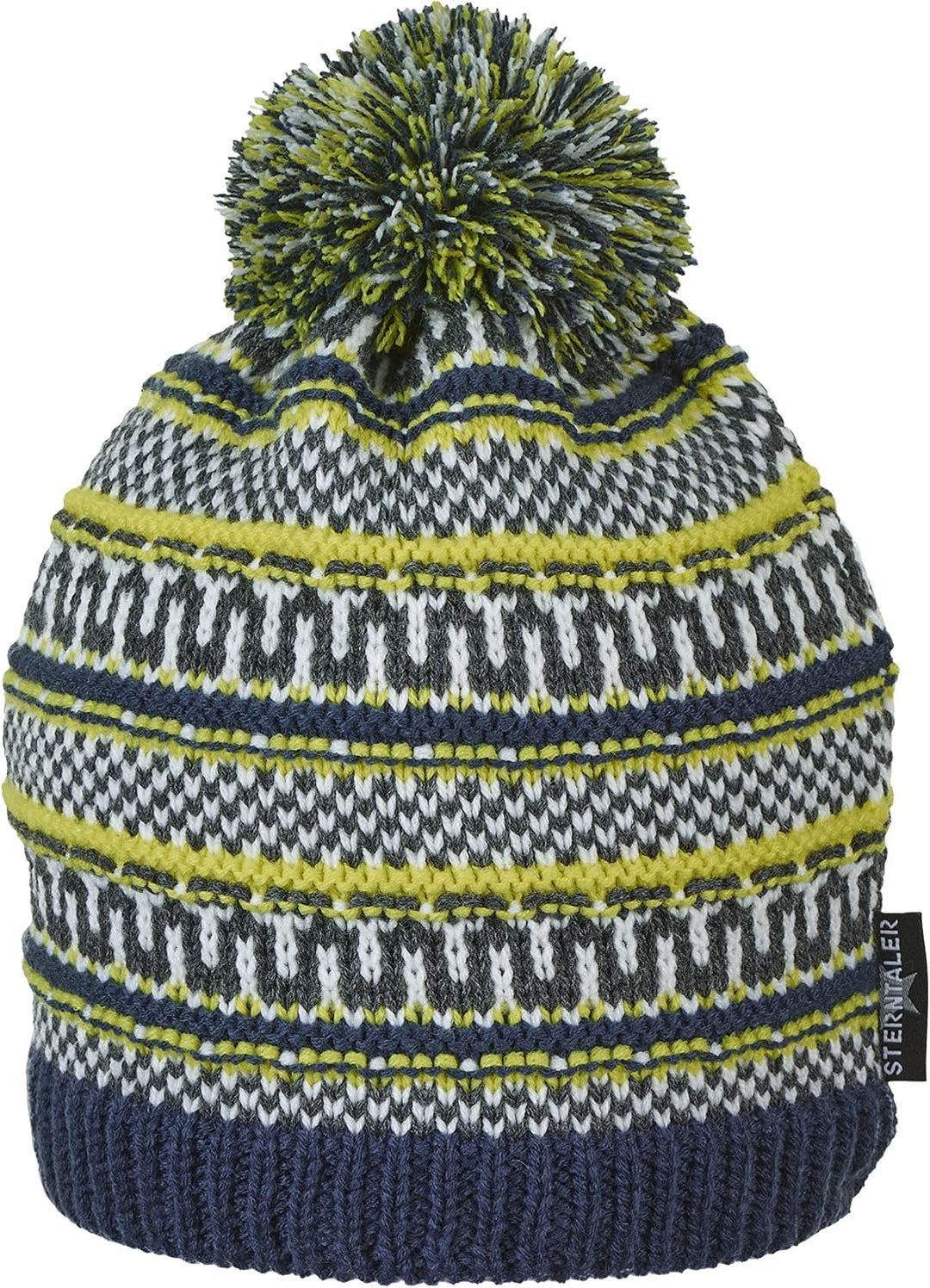 Sterntaler Baby Jungen Mütze Baby Bommelstrickmütze Mustermix 49 marine, 49 marine