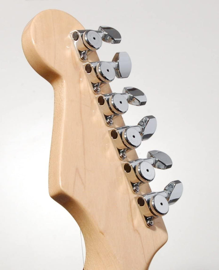 Hipshot Grip-Lock Stimmwirbel mit 6 Inline-Eingängen, Chrom