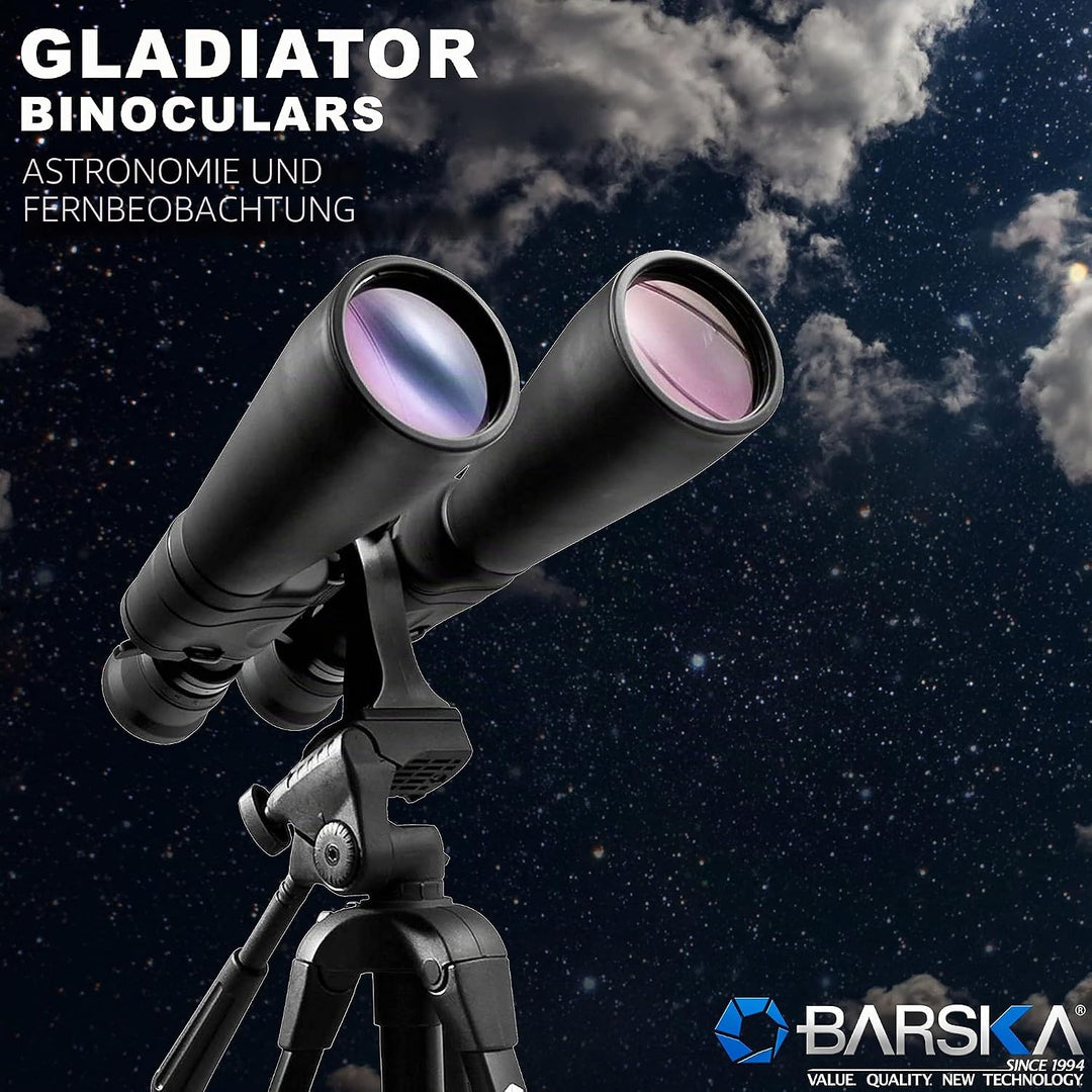 Barska AB10592 Gladiator 20-100x70 Zoom Fernglas mit Stativadapter für Astronomie & Fernsehen mit gr