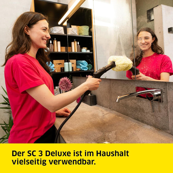 Kärcher Dampfreiniger SC 3 Deluxe, Dampfdruck: 3,5 bar, Aufheizzeit: 30 s, Leistung: 1.900 W, Fläche