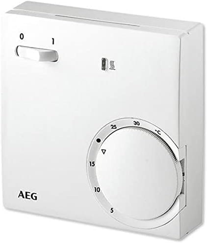 AEG Temperatur-Regler RT 601 SN, 2-Punkt, Temperatureinstellung 5-30 °C, Aufputz, Kontrolllampe, 223
