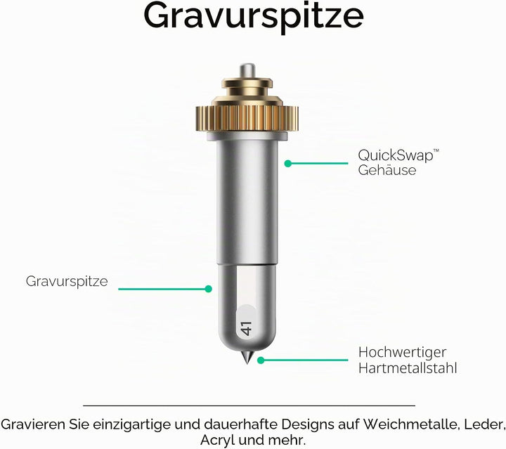 Cricut PC2006979 2006979 Engraving Tip for Maker Machines, Holz, Multicolour, one size Gravierspitze