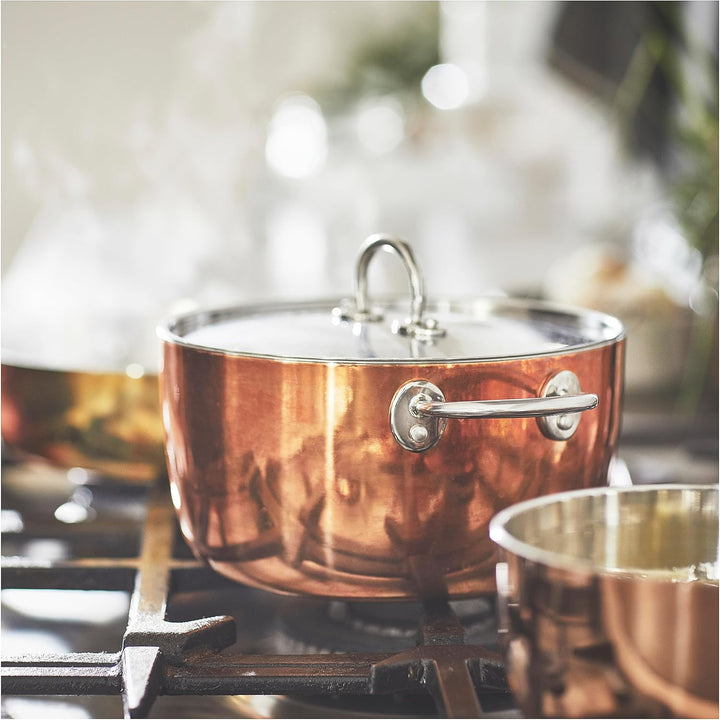 IKEA FINMAT Topf mit Deckel, 3 l, Kupfer/Edelstahl