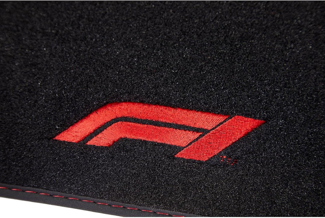 Formula 1 Universal Auto Fussmatten Set in Premium Qualität, Antirutschfest, Auto Matten Fussmatten