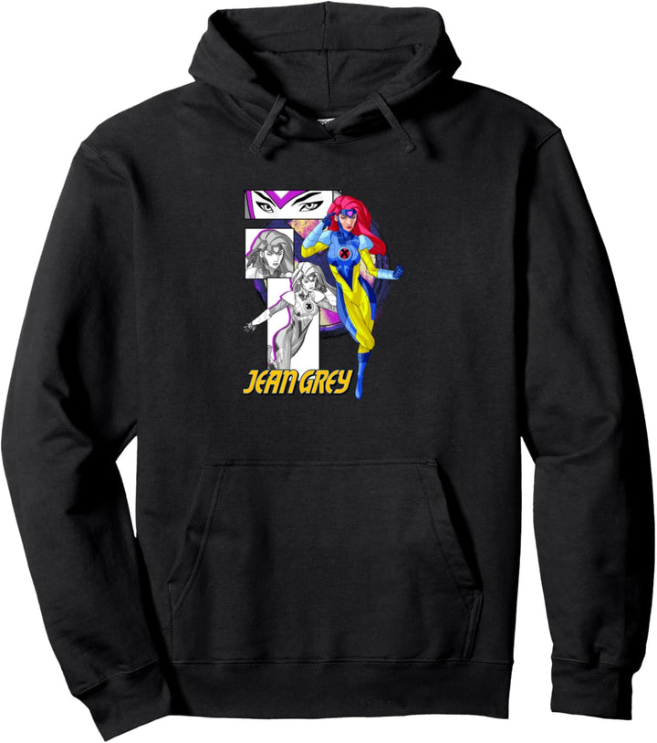 Marvel X-Men Jean Grey Collage Panel Logo Pullover Hoodie