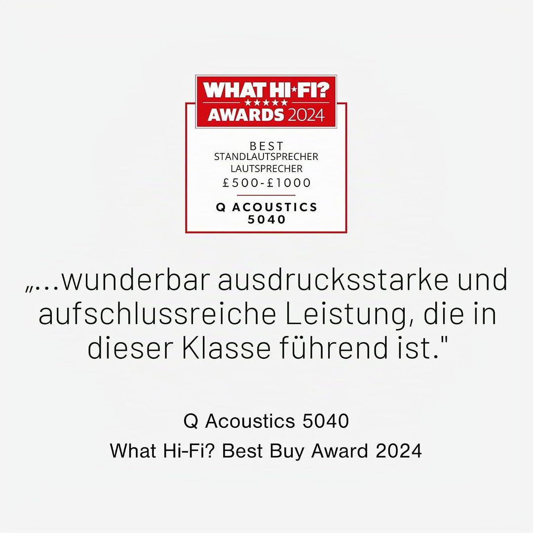 Q ACOUSTICS Q5040 (Satinschwarz) schwarz matt, schwarz matt