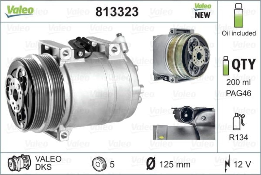 Valeo Kompressor Klimaanlage 813323